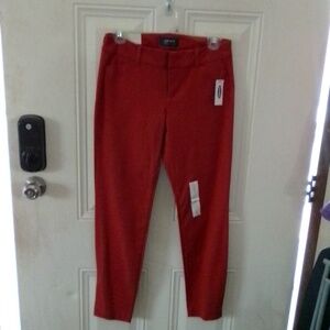 Burnt Orange Skinny Dress Pants